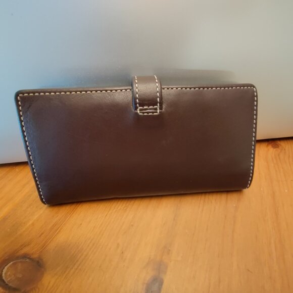 Vintage Coach Brown Leather Card Wallet - Picture 3 of 11